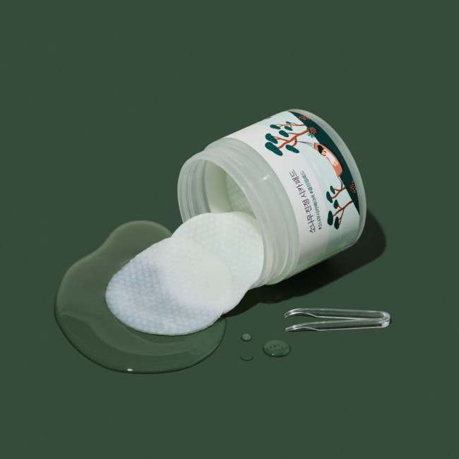 Заспокійливі пілінг-педи з екстрактом голок сосни ROUND LAB Pine Calming Cica Pad 50pcs, фото 4