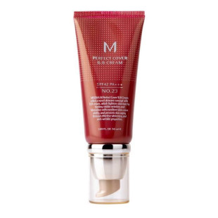 ВВ Крем Матирующий С Идеальным Покрытием Missha M Perfect Cover BB Cream SPF42 PA+++ (50ml, 23 оттенок - натуральный беж)