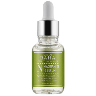 Сыворотка для лица с ниацинамидом и цинком Cos de Baha 10% Niacinamide Serum with Zinc 1%, 30ml