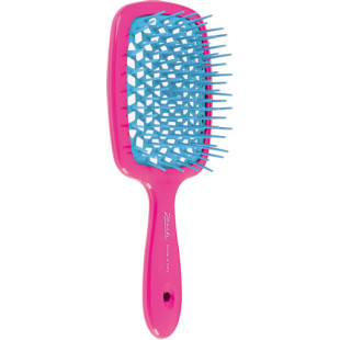 Расческа для волос розовый с голубым Janeke Superbrush