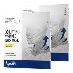 Тканинна ліфтинг-маска для шиї Neogen Agecure 3d Lifting Wrinkle Neck Mask 13ml