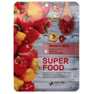 Тканинна маска для обличчя з екстрактом паприки Eyenlip Super Food Paprika Mask, 23ml