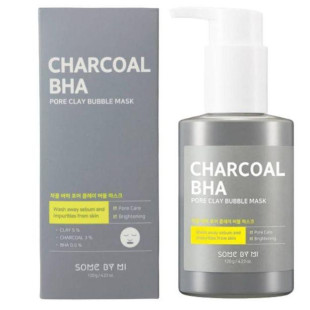 Маска-пінка для обличчя киснева Some By Mi Charcoal Bha pore Clay 120g