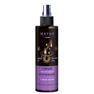 Спрей натуральний від випадіння волосся з органом Mayur, 200ml