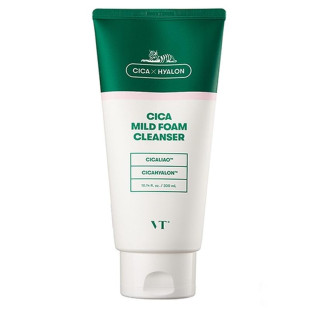 Піна для вмивання заспокійлива із екстрактом центели VT Cosmetics VT Cica Mild Foam Cleanser 300ml