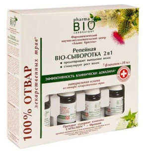 Біо-сироватка для волосся реп'яхова 2 в 1 Pharma Bio, 7x10ml