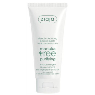Пілінг-паста очищаюча для обличчя «Листя манука» Ziaja Manuka Tree Deeply Cleansing Peeling Paste, 75ml