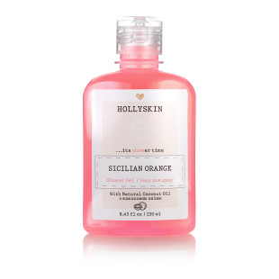 Гель для душу натуральний з ароматом апельсину сицилійського Hollyskin Sicilian Orange 250ml