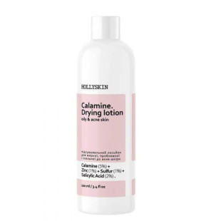Лосьйон для жирної, проблемної та схильної до акне шкіри Hollyskin Calamine. Drying Lotion, 100ml