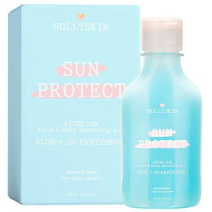 Успокаивающий гель после загара с алоэ вера и Д-пантенолом Hollyskin Sun Protect After Sun Face&Bod