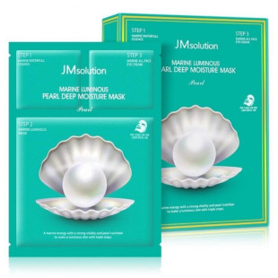 Маска Увлажняющая Восстанавливающая Трехфазное Действие JM Solution Marine Luminous Pearl Deep Moisture Mask Pear