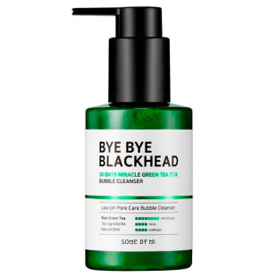 Маска-Пінка Проти Чорних Точок З Саліциловою Кислотою Some By Mi Bye Bye Blackhead 30 Days Miracle Green Tea Tox Bubble Cleanser 120ml