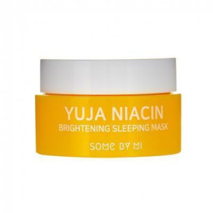 Маска нічна вирівнююча тон для обличчя Some By Mi Yuja Niacin Brightening Sleeping (міні) 15g