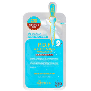 Маска заспокійлива ампульна для обличчя Mediheal Ampoule Mask PDF AC Dressing 25ml