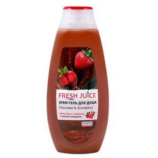 Крем-гель для душа "Шоколад и Клубника" Fresh Juice Love Attraction Chocolate & Strawberry 400ml
