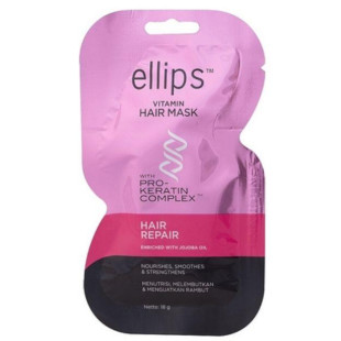 Маска для волосся "Відновлення волосся" з Про-Кератиновим комплексом Ellips Vitamin Hair Mask Hair Repair 18ml