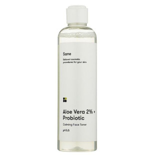 Успокаивающий тоник для лица Sane Aloe Vera 2% + Probiotic Calming Face Toner 250ml
