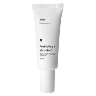 Рідкі патчі під очі Sane Probiotics + Vitamin C Brightening & Depuffing Eye Patch 10ml