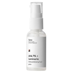 Пилинг для лица с комплексом фруктовых кислот 7% Sane AHA 7% + Laminaria Peeling Solution 30ml