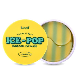 Гидрогелевые патчи для глаз с лимоном и базиликом Petitfee Koelf Lemon & Basil Ice-Pop Hydrogel Eye