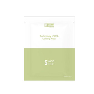 Тканевая маска для лица успокаивающая с гиалуроновой кислотой SWEETEEN Tartcherry Cica Calming Mask 25ml