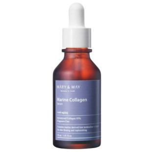 Сыворотка для лица высококонцентрированная Mary&May Marine Collagen Serum 30ml