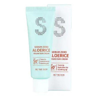 Солнцезащитный крем Be The Skin SEBUM ZERO ALOERICE VEGAN SUN CREAM SPF 50+, PA++++, 50m