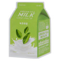 Маска З Молочними Протеїнами І Зеленим Чаєм A"pieu Green Tea Milk One-Pack, фото 2