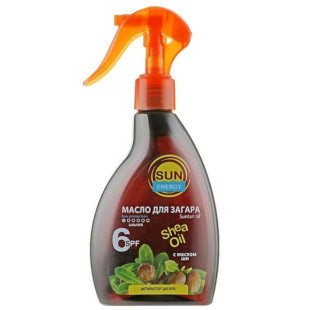 Олія для засмаги "Ши. Африканська Танзанія" Sun Energy Shea Oil SPF6, 200ml