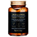 Сыворотка омолаживающая с пептидами и золотом FarmStay 24K Gold & Peptide Solution Prime Ampoule 250ml, фото 2