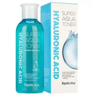 Тонер суперувлажняющий с гиалуроновой кислотой для лица FarmStay Hyaluronic Acid Super Aqua Toner