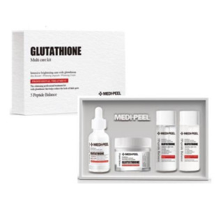 Набір мініатюр для обличчя з глутатіоном MEDI-PEEL Glutathione Multi Care Kit (Освітлювальний тонер для обличчя Glutathione Toner, 30ml Емульсія з глутатіоном для обличчя Glutathione Emulsion, 30ml Сироватка з глутатіоном для обличчя Glutathione Serum 50m