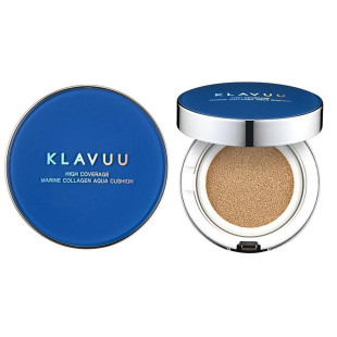 BB-Кушон Високе Перекриття З Морським Колагеном KLAVUU High Coverage Marine Collagen Aqua Cushion SPF50+/PA+++ тон 21
