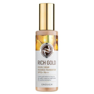 Тональна основа омолоджувальна із золотом Enough Premium Rich Gold Double Wear Radiance Foundation #23, 100g