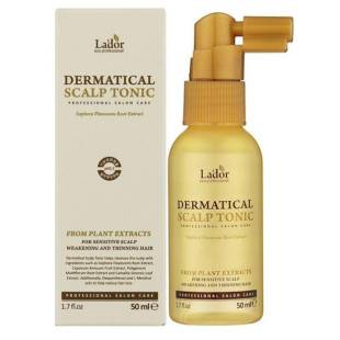 Тонік для шкіри голови проти випадання волосся La"dor Dermatical Scalp Tonic 50 ml