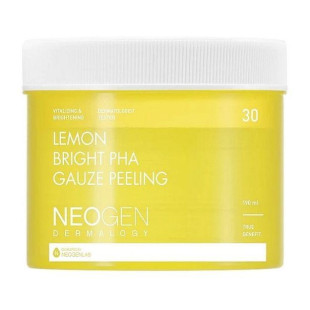Отшелушивающие педы с экстрактом лимона Neogen Dermalogy LEMON BRIGHT PHA GAUZE PEELING 190ml/30EA