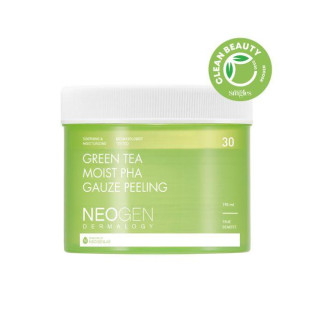 Пилинговые диски Neogen Dermalogy Green Tea Moist PHA Gauze Peeling 190ml/30EA