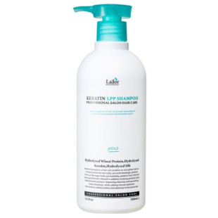 Професійний Кератиновий Безсульфатний Шампунь La"dor Keratin LPP Shampoo  530ml