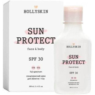 Солнцезащитный крем Hollyskin Sun Face&Body Cream Protect SPF 30, 100ml
