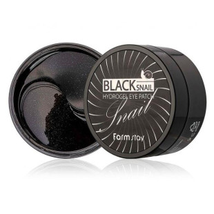 Патчі Гідрогелеві З Муцином Чорного Равлика FARM STAY Black Snail Hydrogel Eye Patch