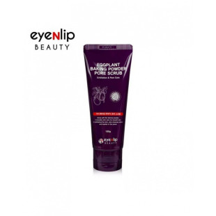 Скраб з екстрактом баклажану від чорних крапок для обличчя Eyenlip Eggplant Baking Powder Pore Scrub