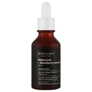 Сыворотка для лица антиоксидантная с идебеноном Mary & May Idebenone + Blackberry Complex Serum 30ml