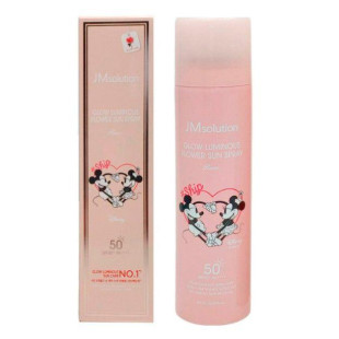 Солнцезащитный спрей с розой JMsolution Glow Luminous Flower Sun Spray SPF50+ PA++++ Disney Heart