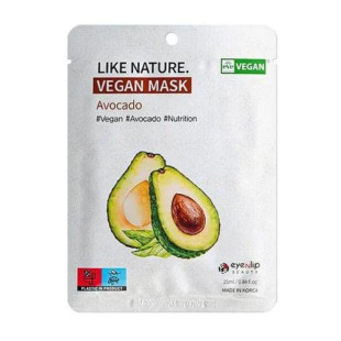 Маска для обличчя з авокадо Eyenlip Like Nature Vegan Mask Pack # Avocado x 1ea