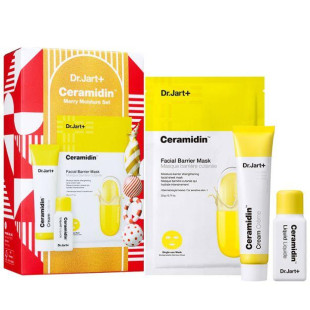 Набір: Крем, Тонер, Маска Dr.Jart+ Ceramidin Merry Moisture Set-KR/ASIA-BB 15ml+10ml+22ml