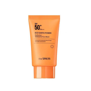 Солнцезащитный водонепроницаемый крем THE SAEM Eco Earth Power Perfection Waterproof Sun Block SPF50+ PA+++