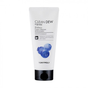 Пенка для умывания с экстрактом черники для лица Tony Moly Clean Dew Foam Cleanser Blueberry 180m