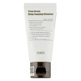 Пенка для умывания с центелой и зеленым чаем Purito From Green Deep Foaming Cleanser 30ml