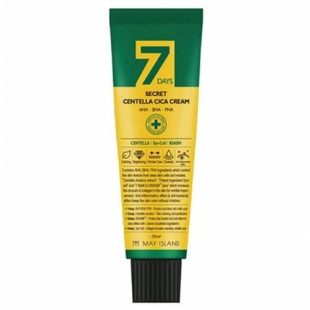 Крем протизапальний для відновлення проблемної дерми з AHA/BHA/PHA кислотами та центелою May Island