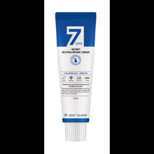 Крем зволожуючий з гіалуроновою кислотою для обличчя May Island 7 days secret 4D Hyaluronic Cream 50